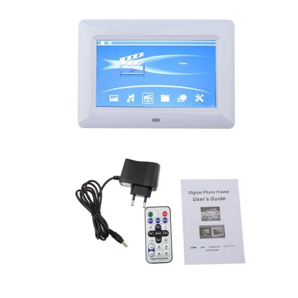 POTO 7 inch TFT LCD Digital Photo Movies Frame MP3 MP4 Player N2 free