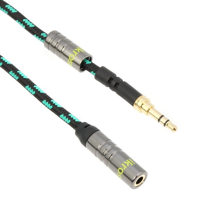Audio AUX Extension Cable, iKross 6 Feet Braided Sleeve jacket 3.5mm Male To 3.5mm Female