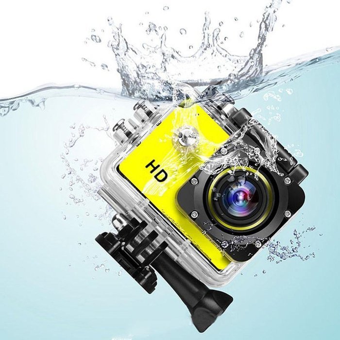 GOLDFOX SJ4000 HD Waterproof Sports DV 720P Action Camera Helmet Bike Car CAM Yellow free image