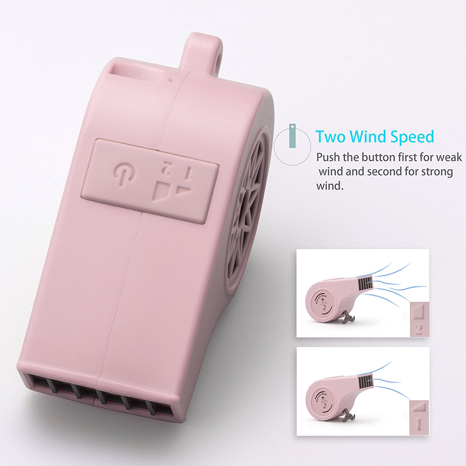 Veesee Portable Mini USB Fan with Two Wind Speed for Home Office