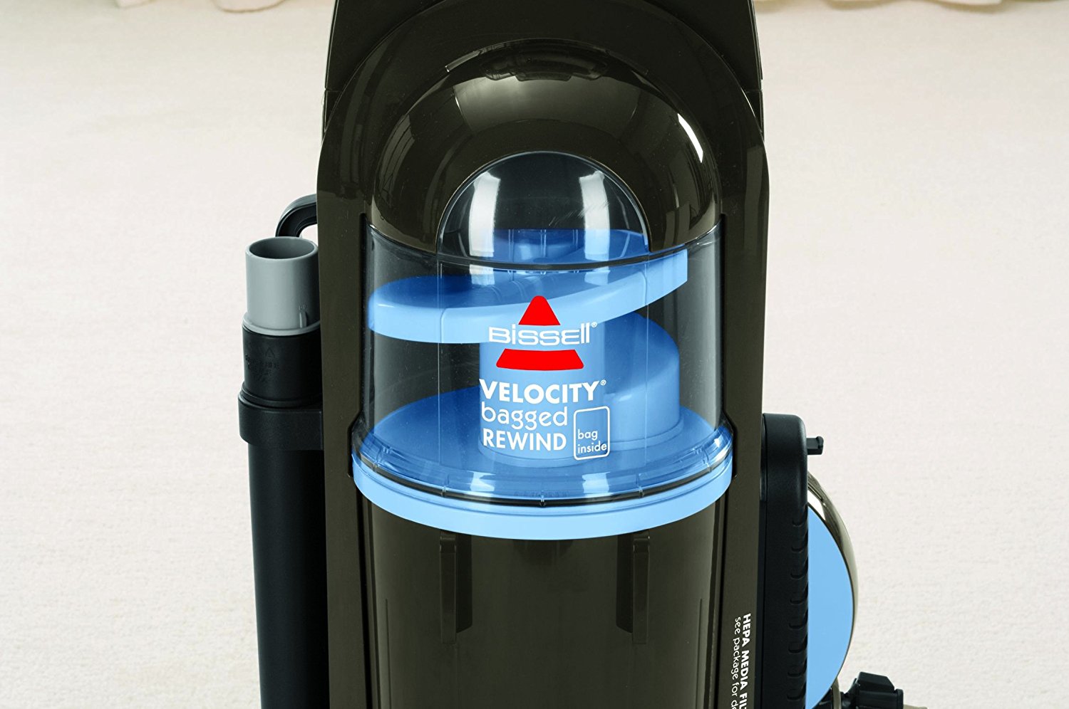 Bissell Velocity Bagged Upright Vacuum, Black, 3863 Corded N4 free