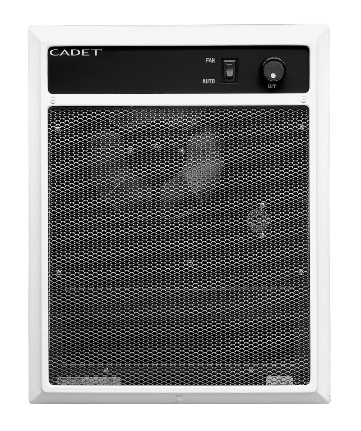 Cadet NLW Series 141/4 in. x 191/14 in. 2,000Watt 208Volt InWall FanForced Electric Heater