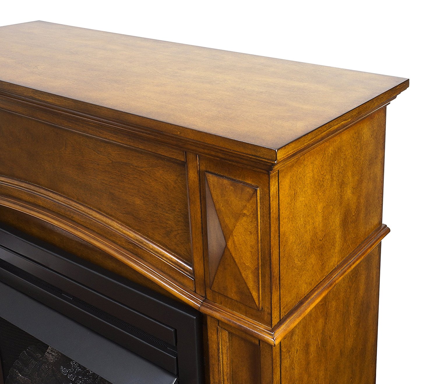 Pleasant Hearth VFFPH20D Heritage Compact VentFree Dual Fuel Gas Fireplace with Wall Corner