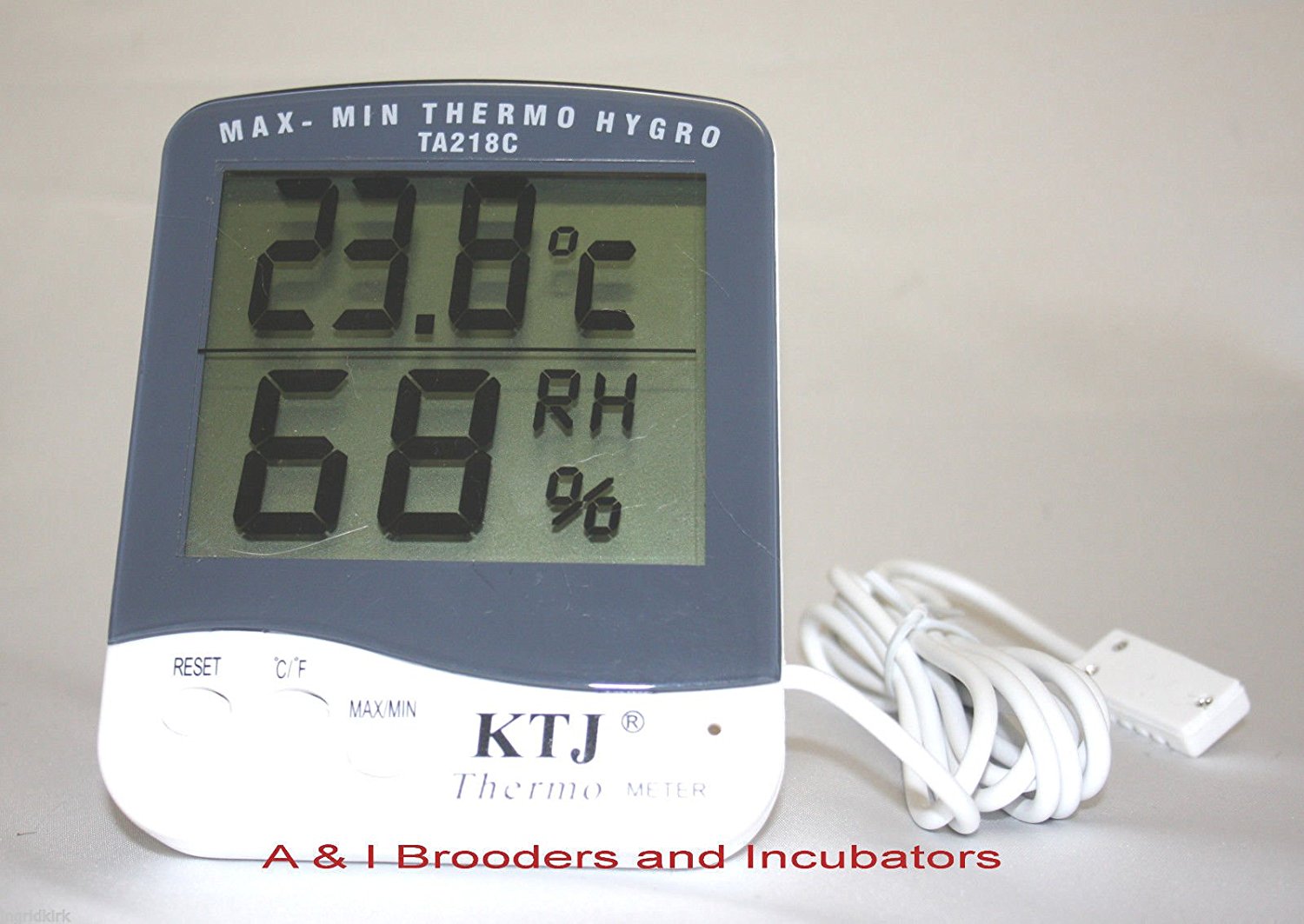 Digital Egg Incubator Thermometer Hygrometer Celsius / Fahrenheit with