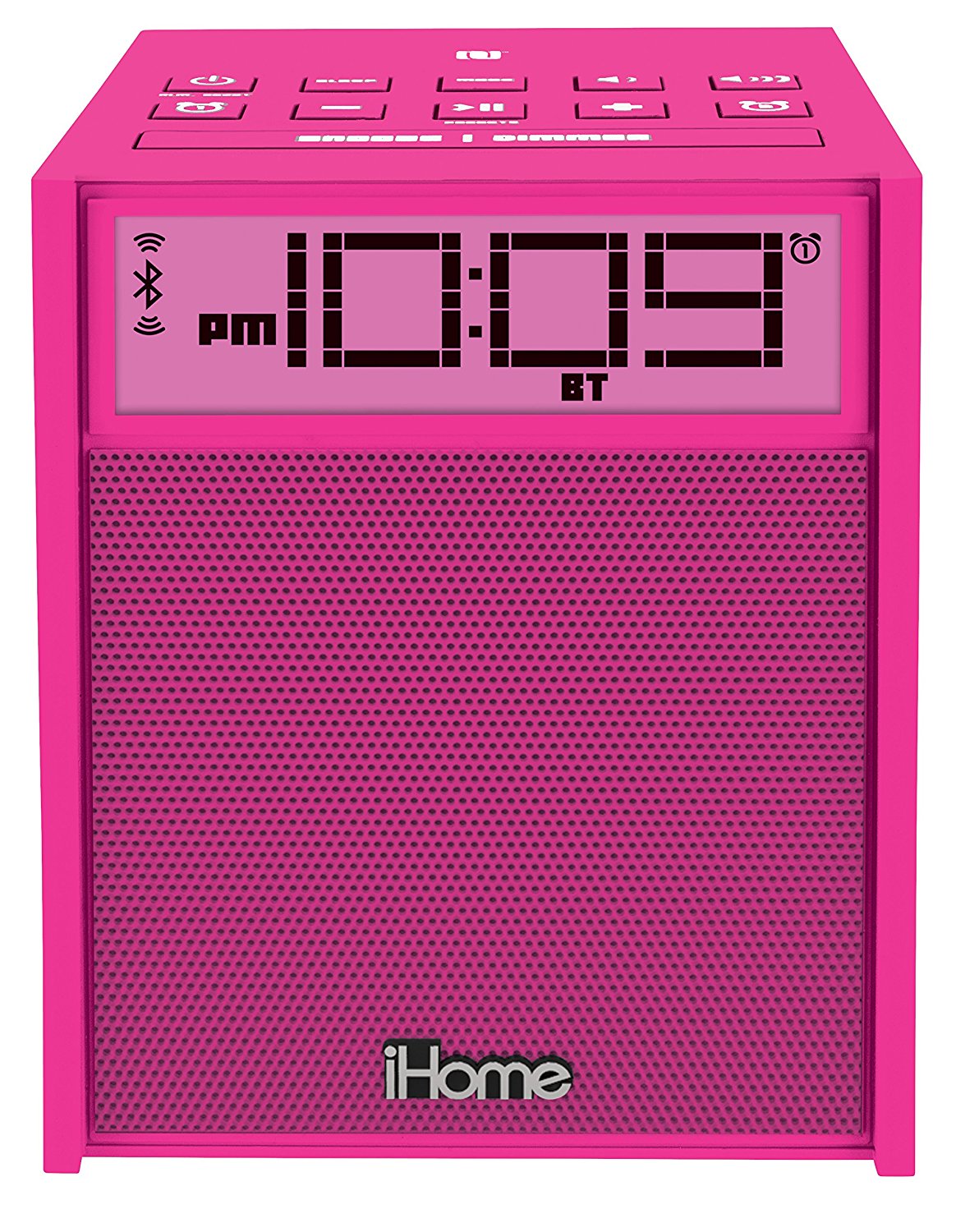 Sound Design iHome IBN180B Rubberized NFC Bluetooth Dual Alarm FM Clock