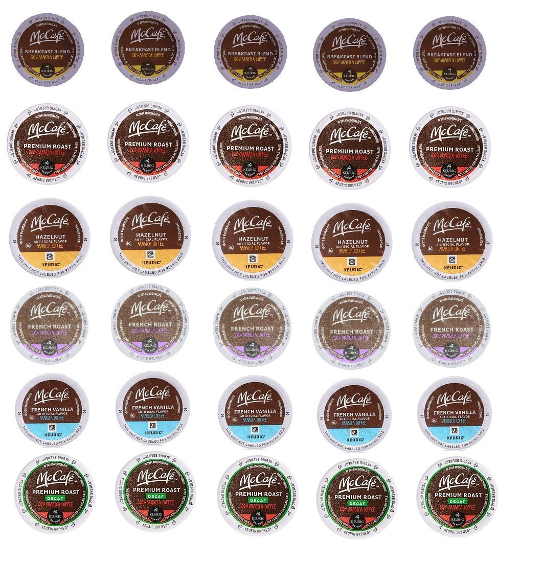 30 Pack McCafe Variety Coffee KCups for Keurig K Cup Brewers (6