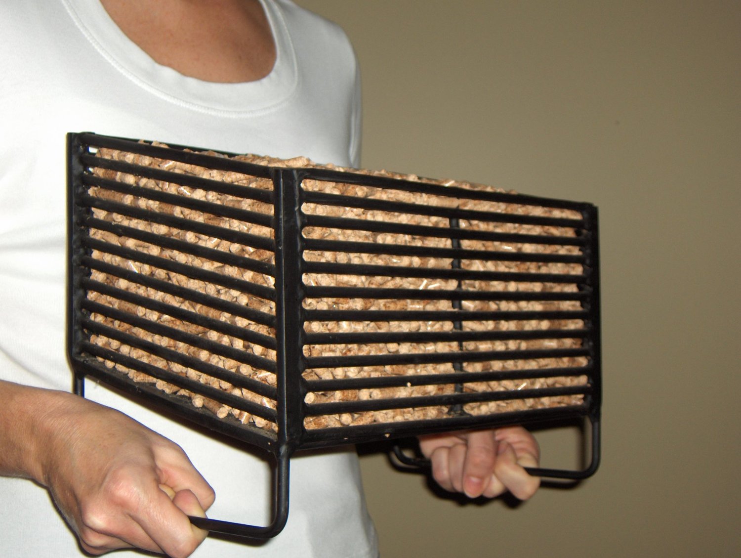 Wood Pellet Basket Heater, Alternative Heating Source Using Wood