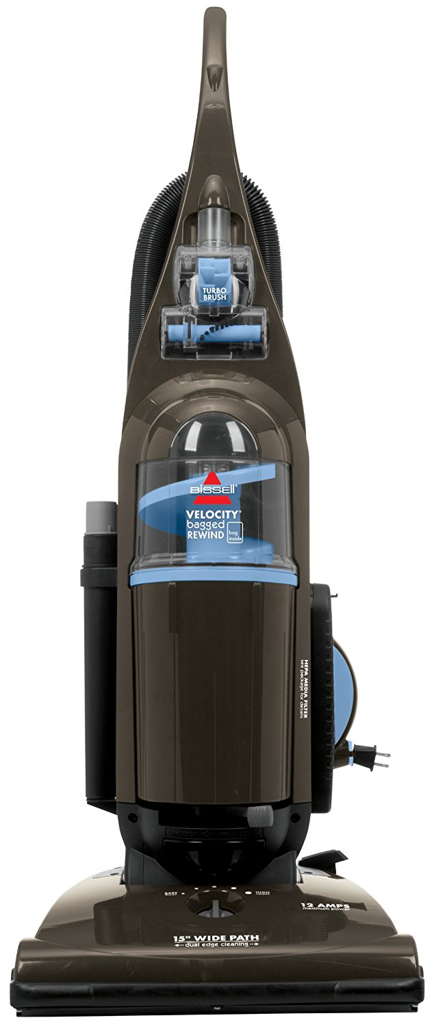 Bissell Velocity Bagged Upright Vacuum, Black, 3863 Corded N6 free