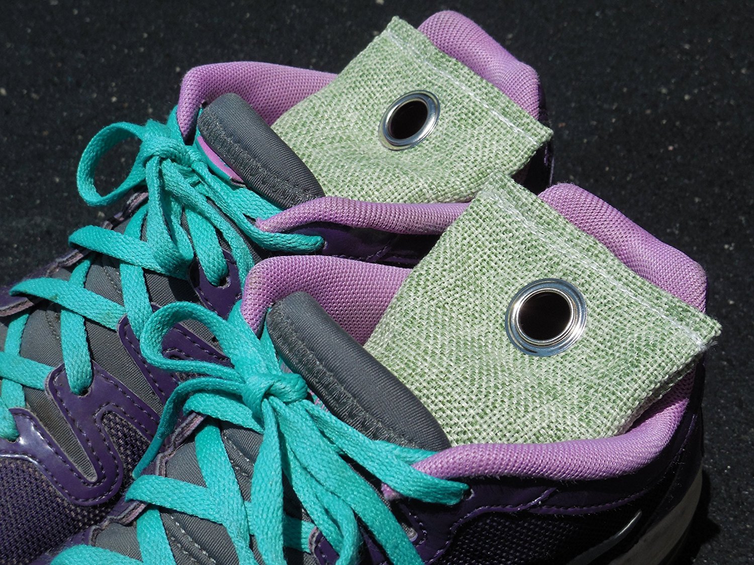 Natural Bamboo Charcoal Shoe Deodorizer Bags (Set of 4), Absorb