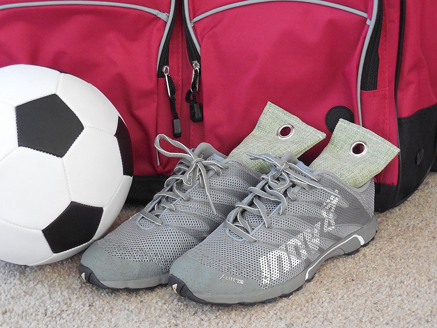 Natural Bamboo Charcoal Shoe Deodorizer Bags (Set of 4), Absorb