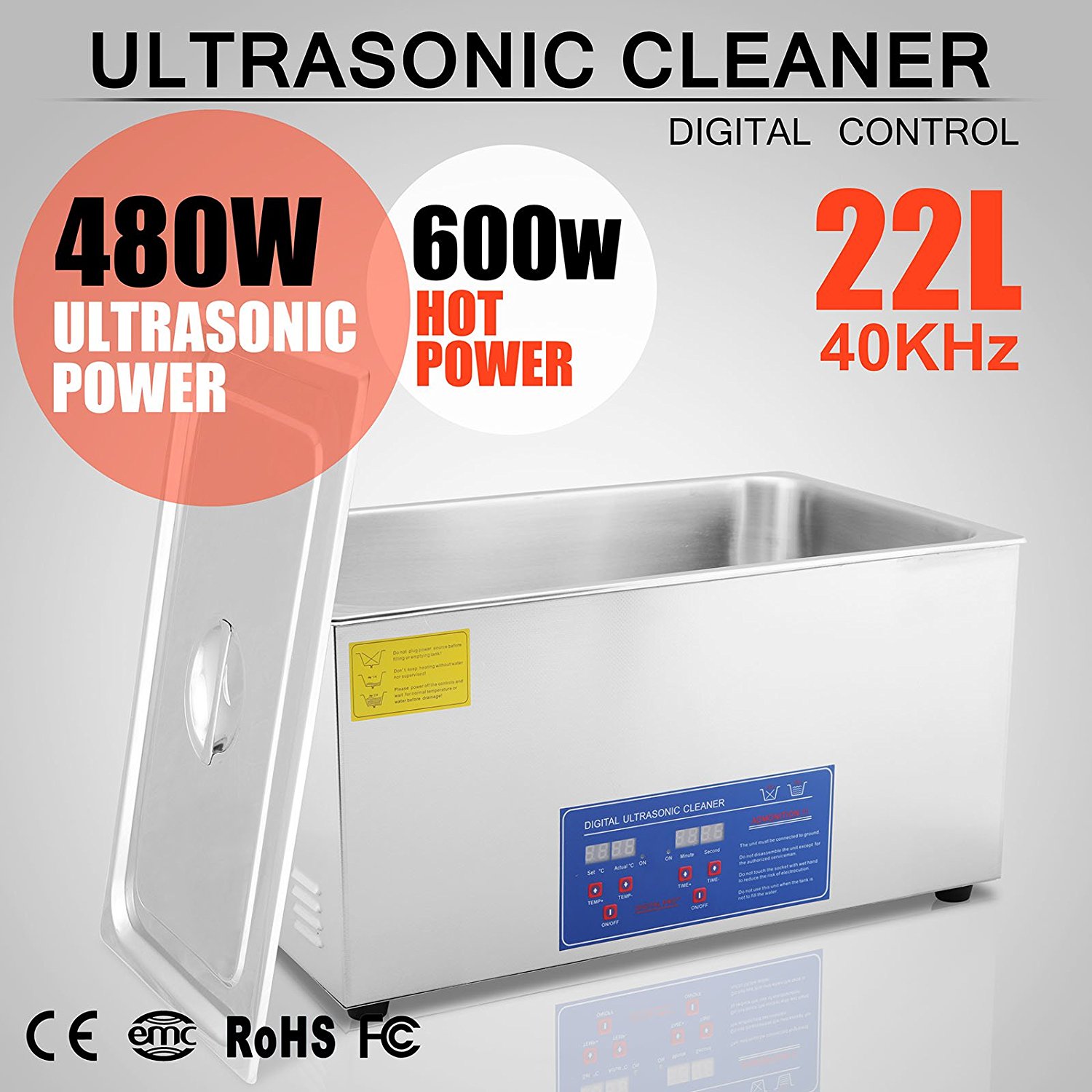 OrangeA Ultrasonic Cleaner Ultrasonic Cleaner Solution Heated