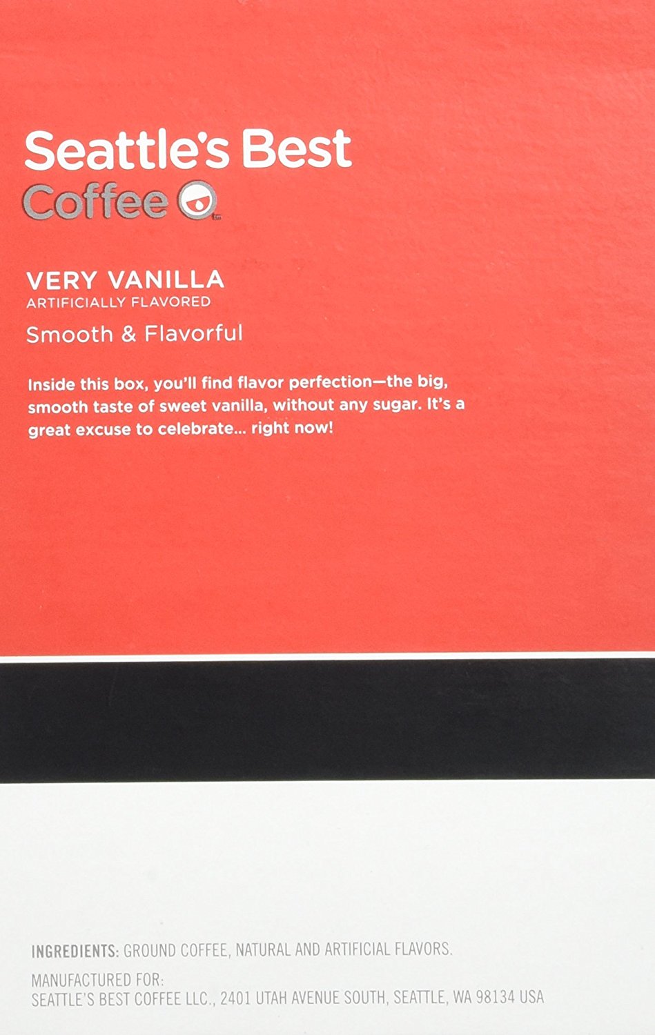 Seattle's Best Coffee Very Vanilla Kcup 16 Packs (1 Pack 16 Kcups