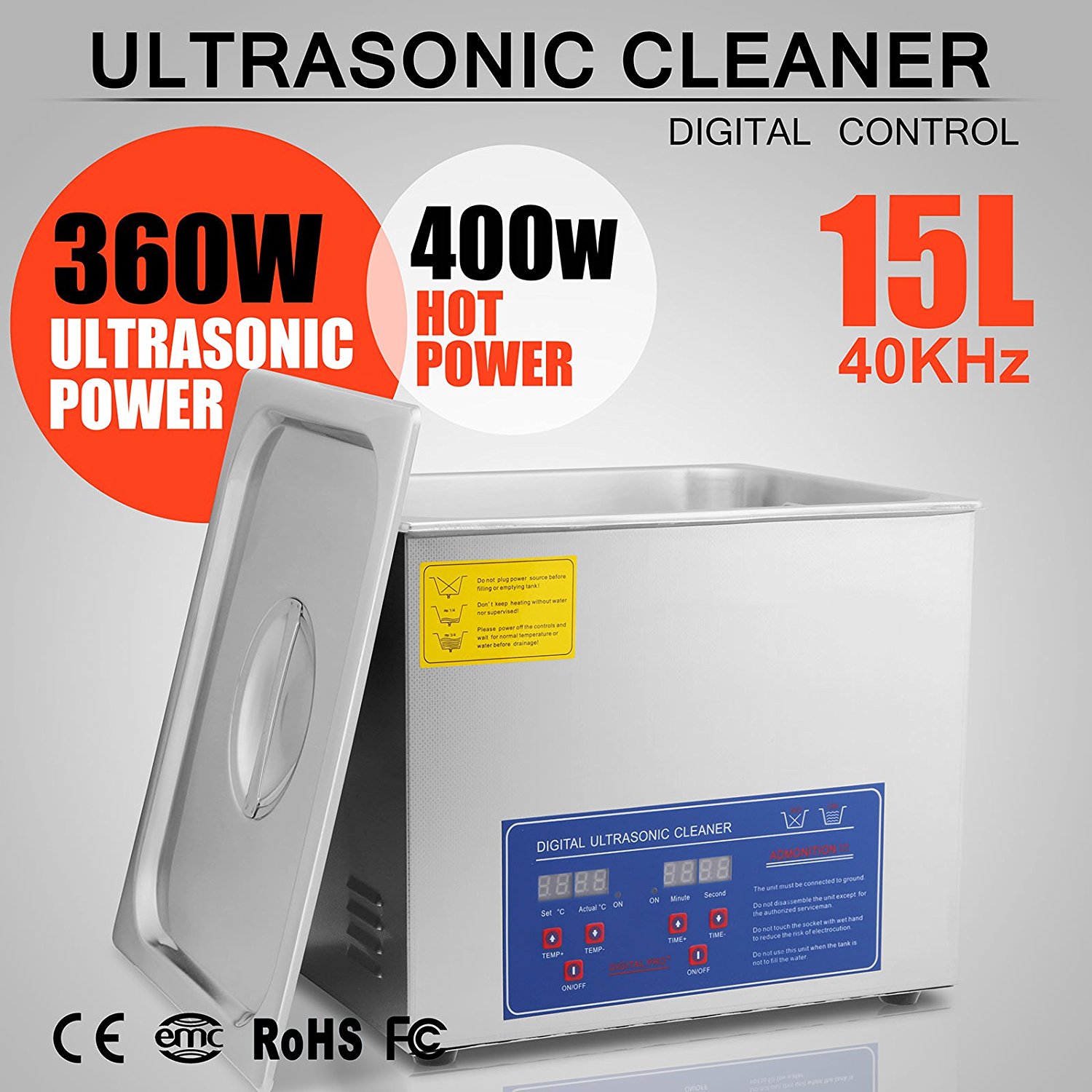 OrangeA Ultrasonic Cleaner Ultrasonic Cleaner Solution Heated