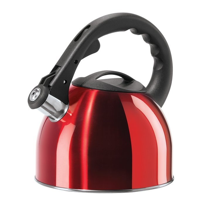 Oggi Stainless Steel Whistling Tea Kettle with Nylon Stay Cool Handle
