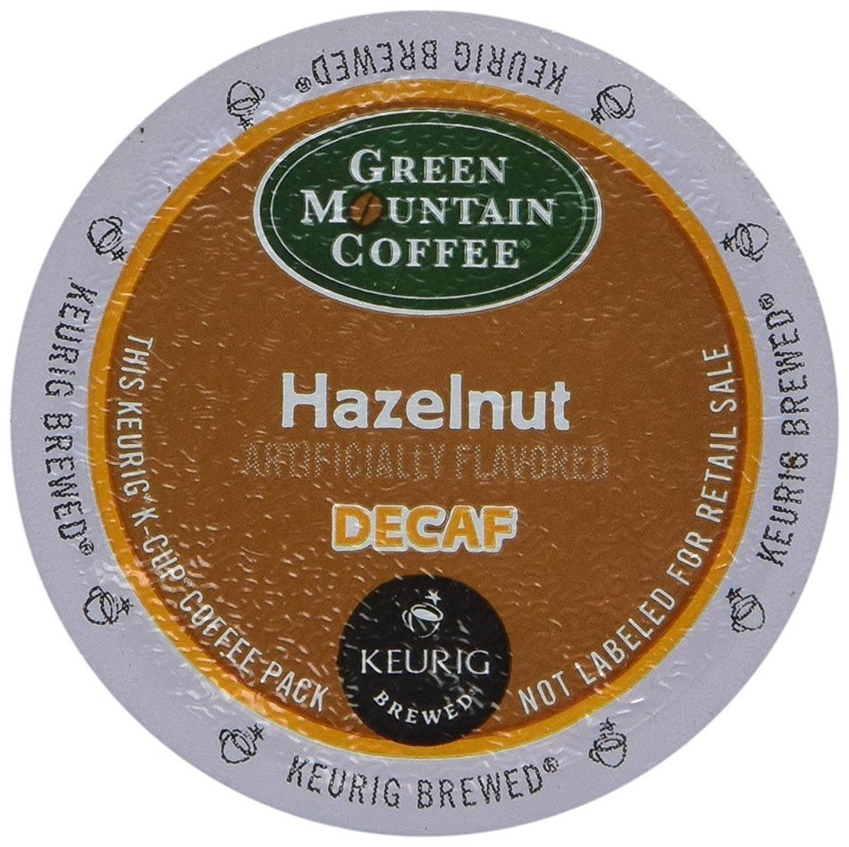Green Mountain Coffee Hazelnut Decaf KCups for Keurig Brewers 18 K