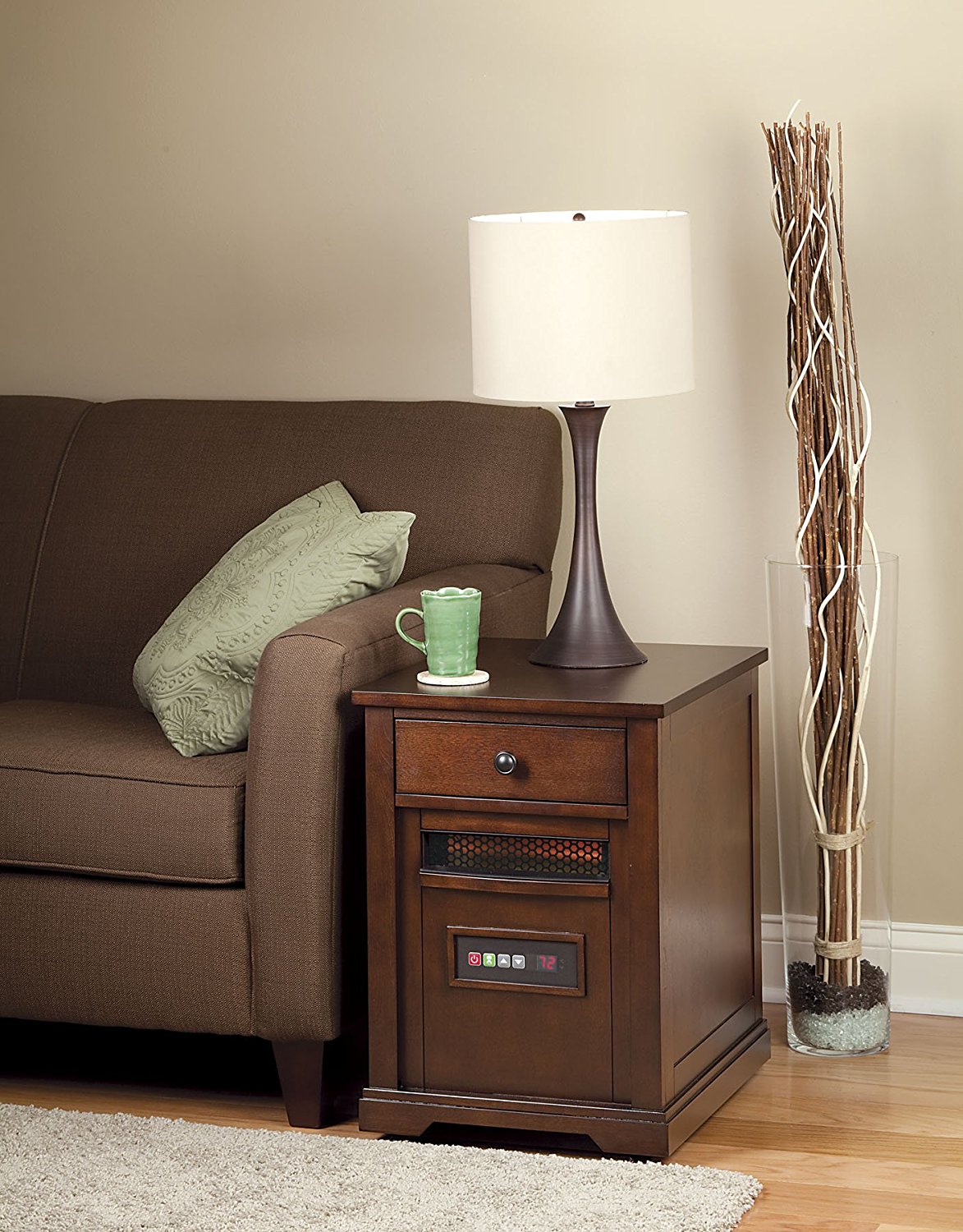 Portable Infrared Quartz Heater with Drawer, Cherry N3 free image download