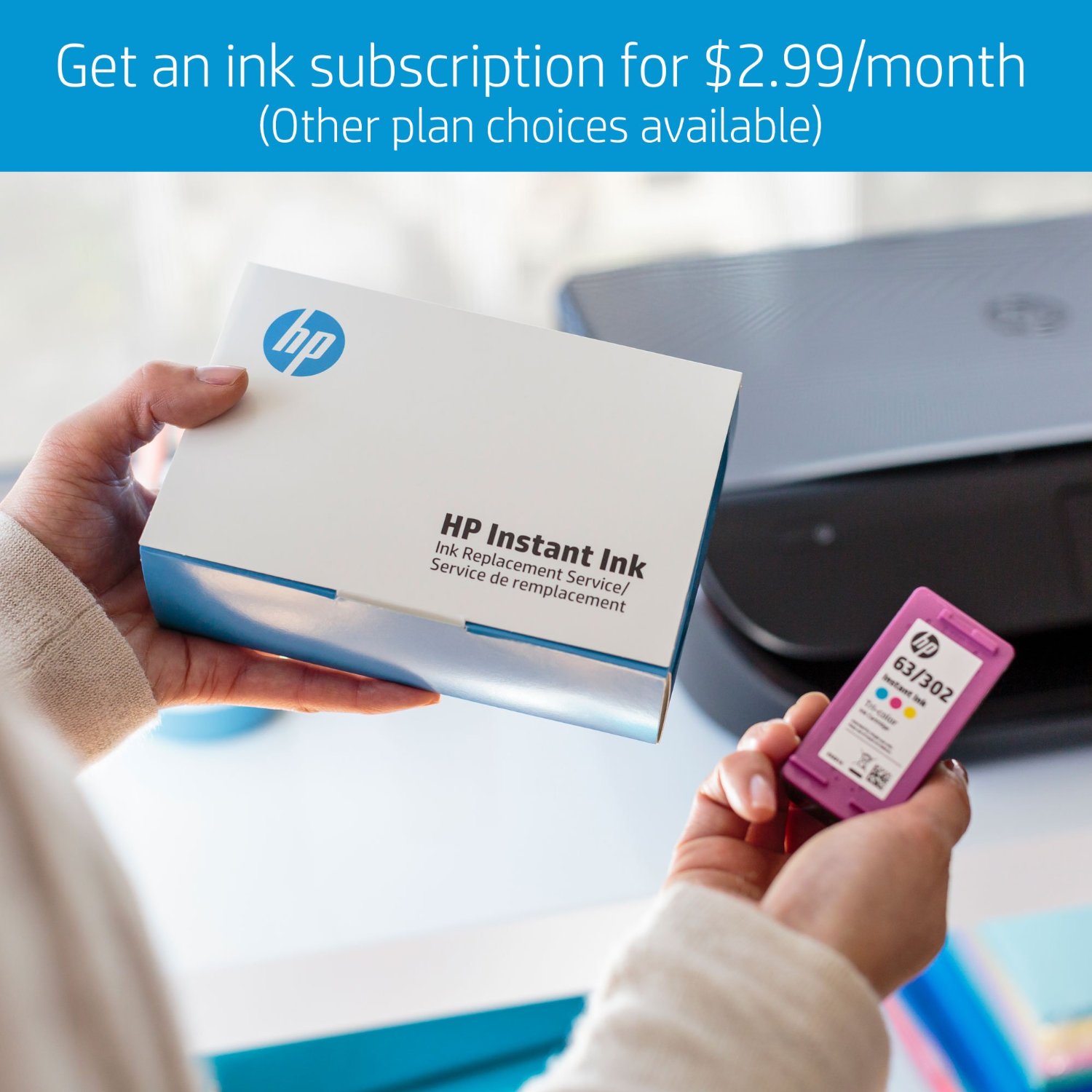 HP DeskJet 3755 Compact AllinOne Photo Printer with Wireless & Mobile Printing, Instant Ink