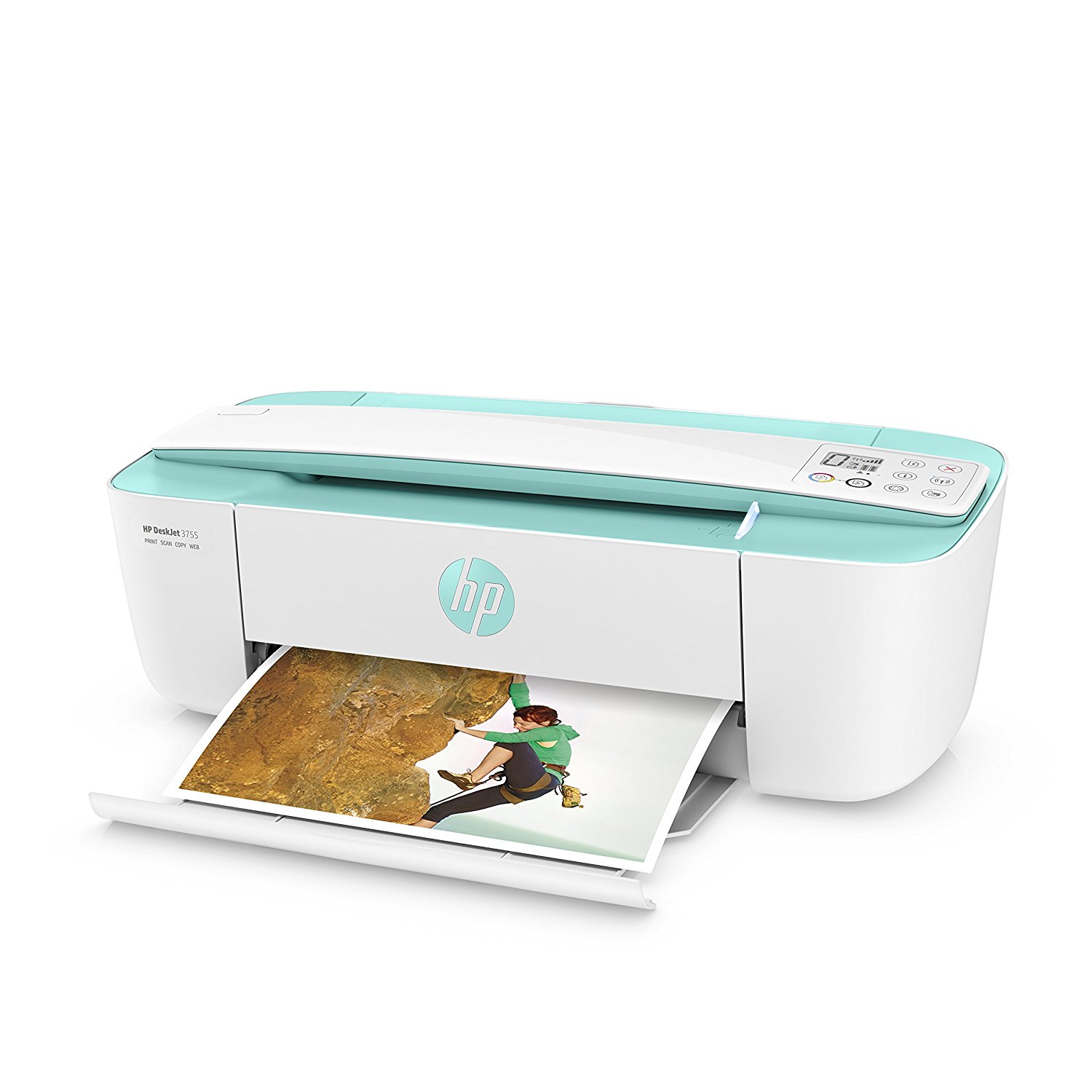 HP DeskJet 3755 Compact AllinOne Photo Printer with Wireless & Mobile Printing, Instant Ink