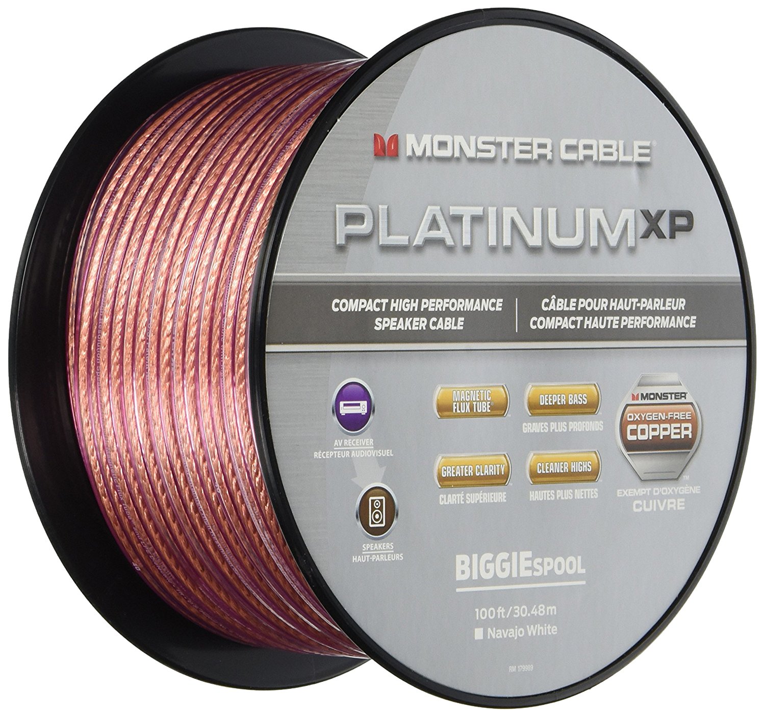 Monster Cable MC PLAT XPMS100 WW Platinum XP Clear Jacket Compact
