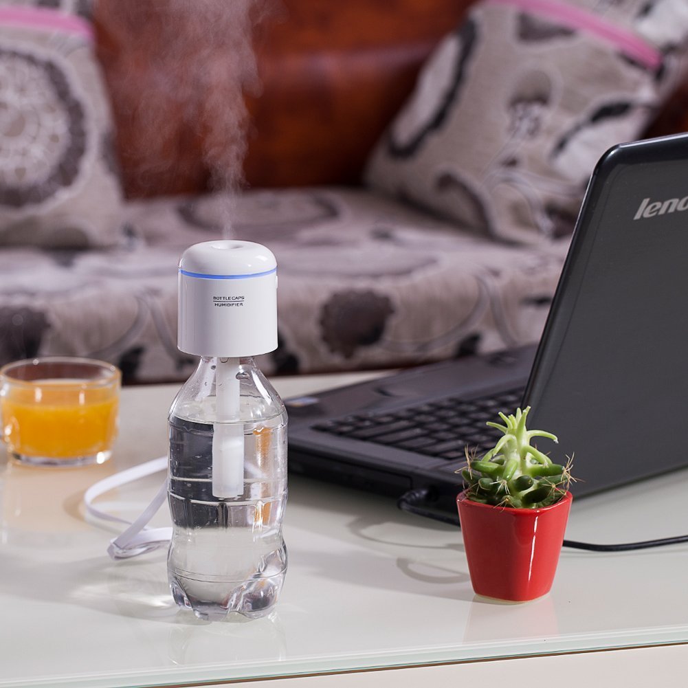 Mini Humidifier / Bottle Cap Humidifier / USB Humidifier Portable Design Cool Mist Humidifier