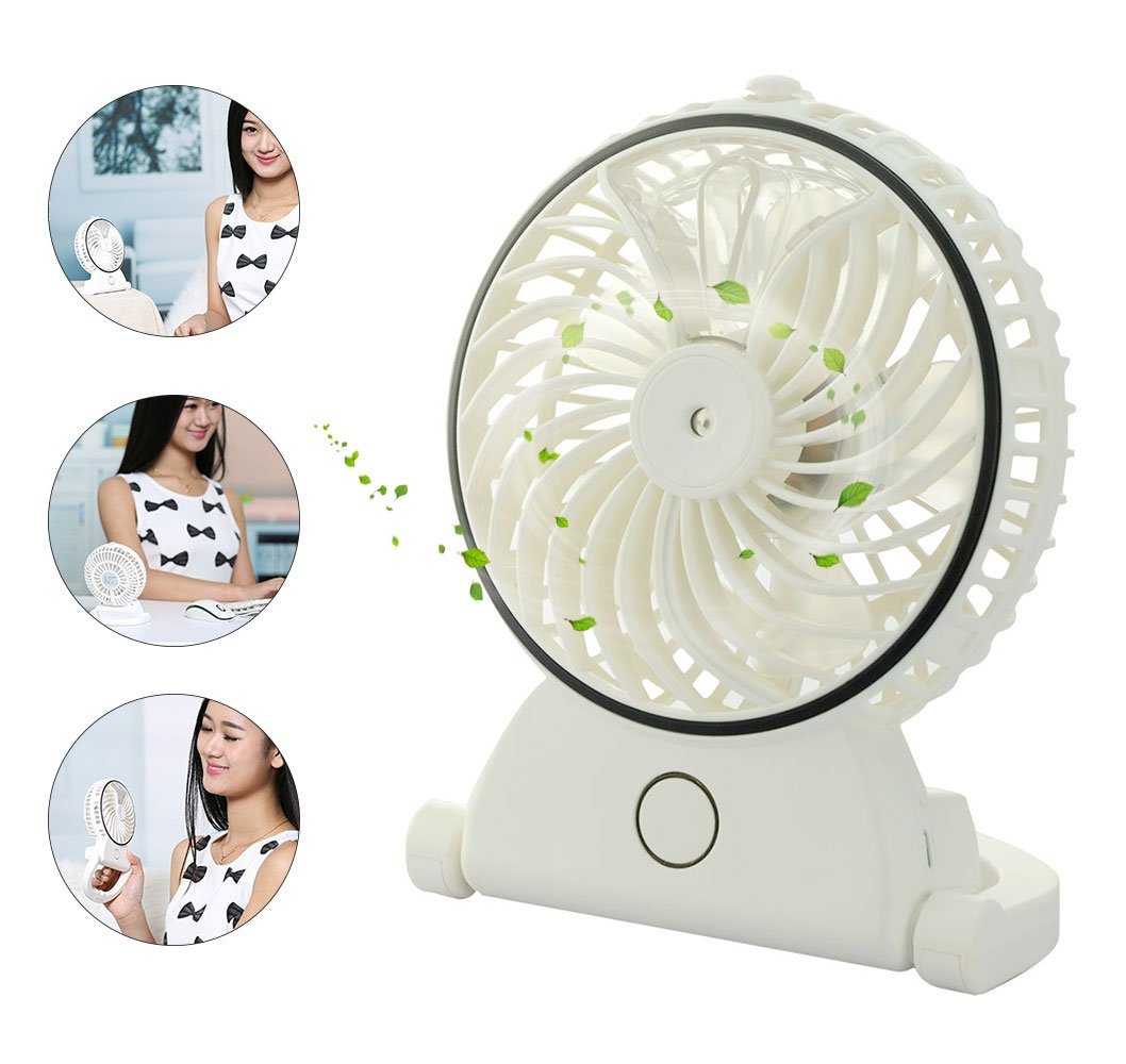 Welltop Table Fans Portable Desktop Humidifier Fan Handheld Fans
