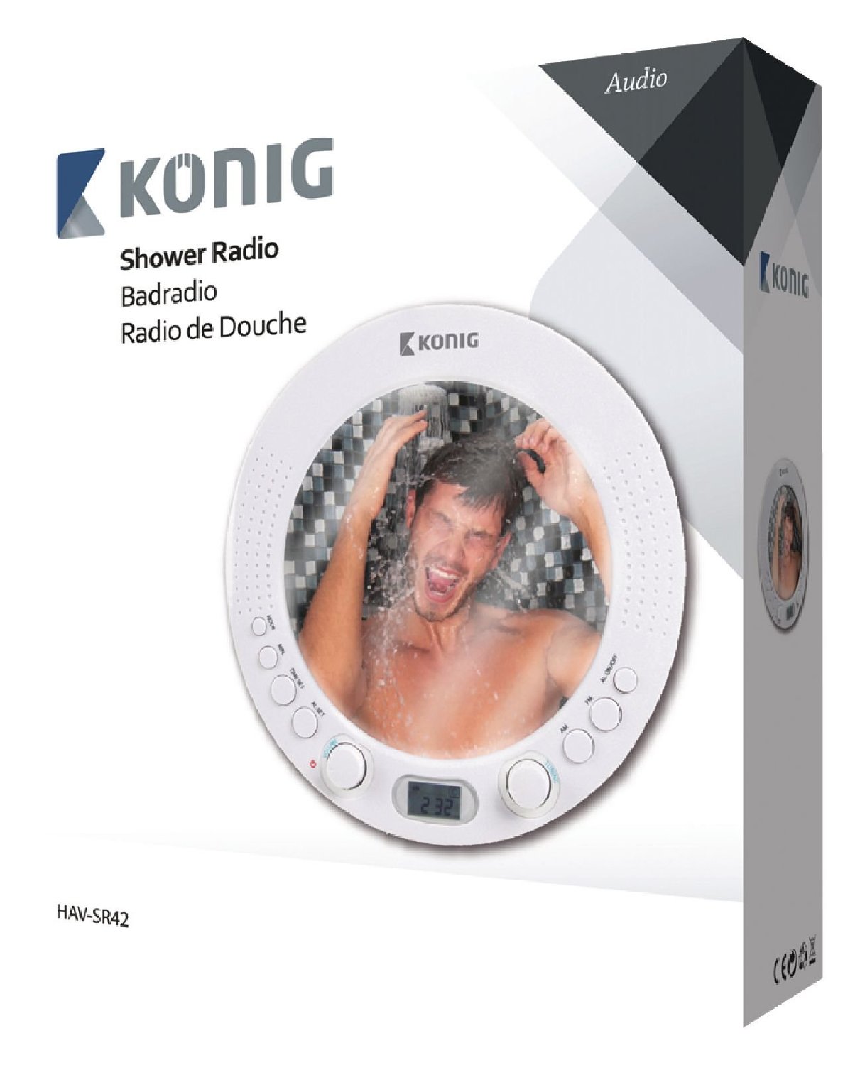 Konig AM/FM shower radio with mirror [HAVSR42] N2 free image download