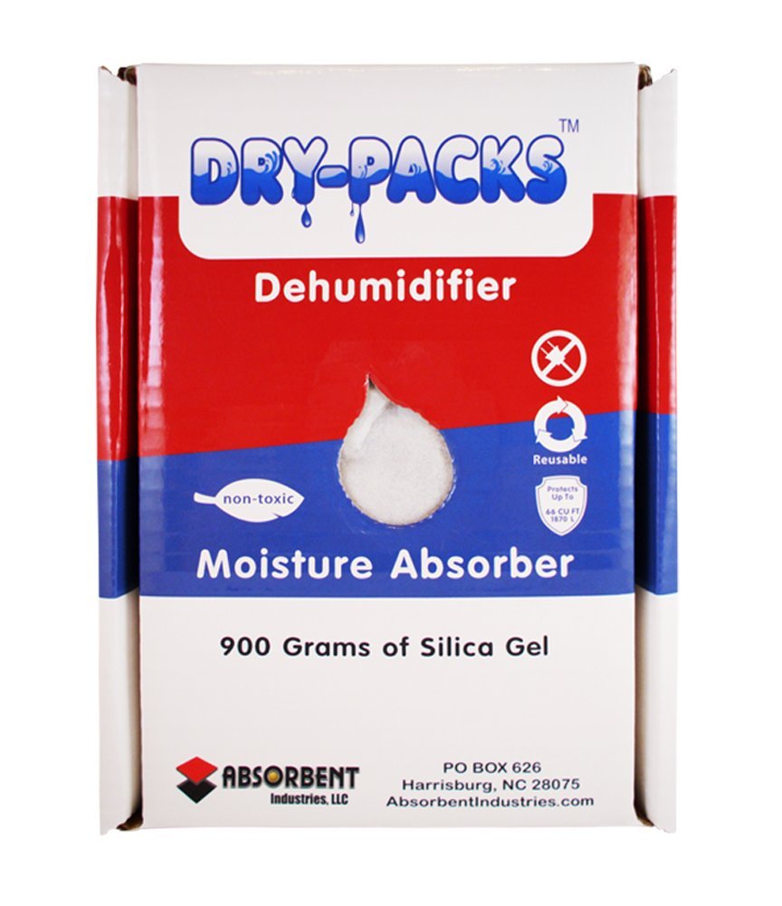 900 Gram Silica Gel Dehumidifying Box by DryPacks Protects 66 Cubic