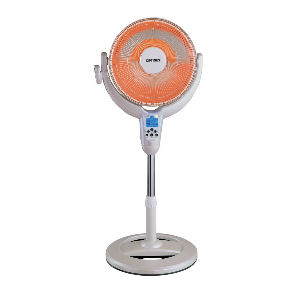 Optimus 14 Oscillitating Pedestal Digital Dish Heater with Remote free