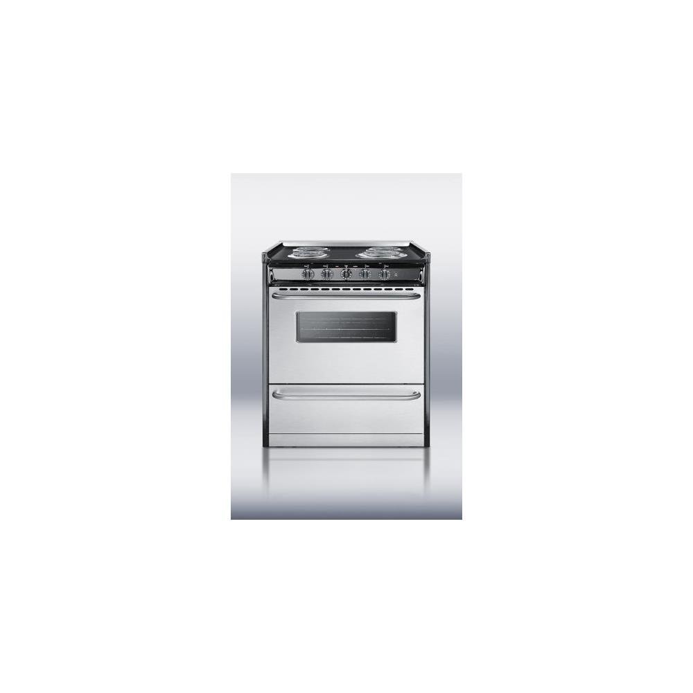 Summit Professional Series TEM210BRWY 30" Electric Range with 4 Coil