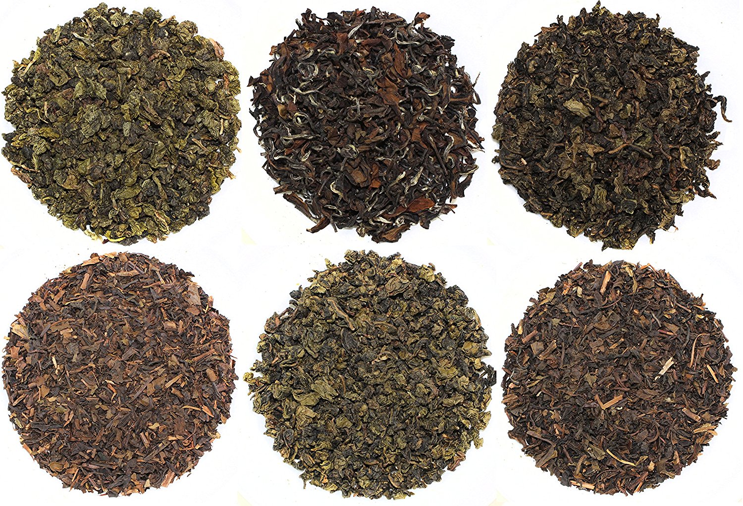 Oolong Loose Leaf Tea Sampler, Chinese Oolong Tea and Taiwan Oolong Tea