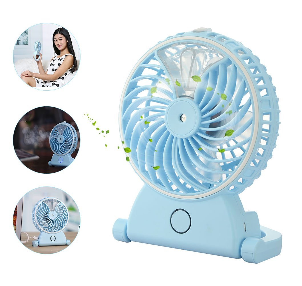 Welltop Table Fans Portable Desktop Humidifier Fan Handheld Fans