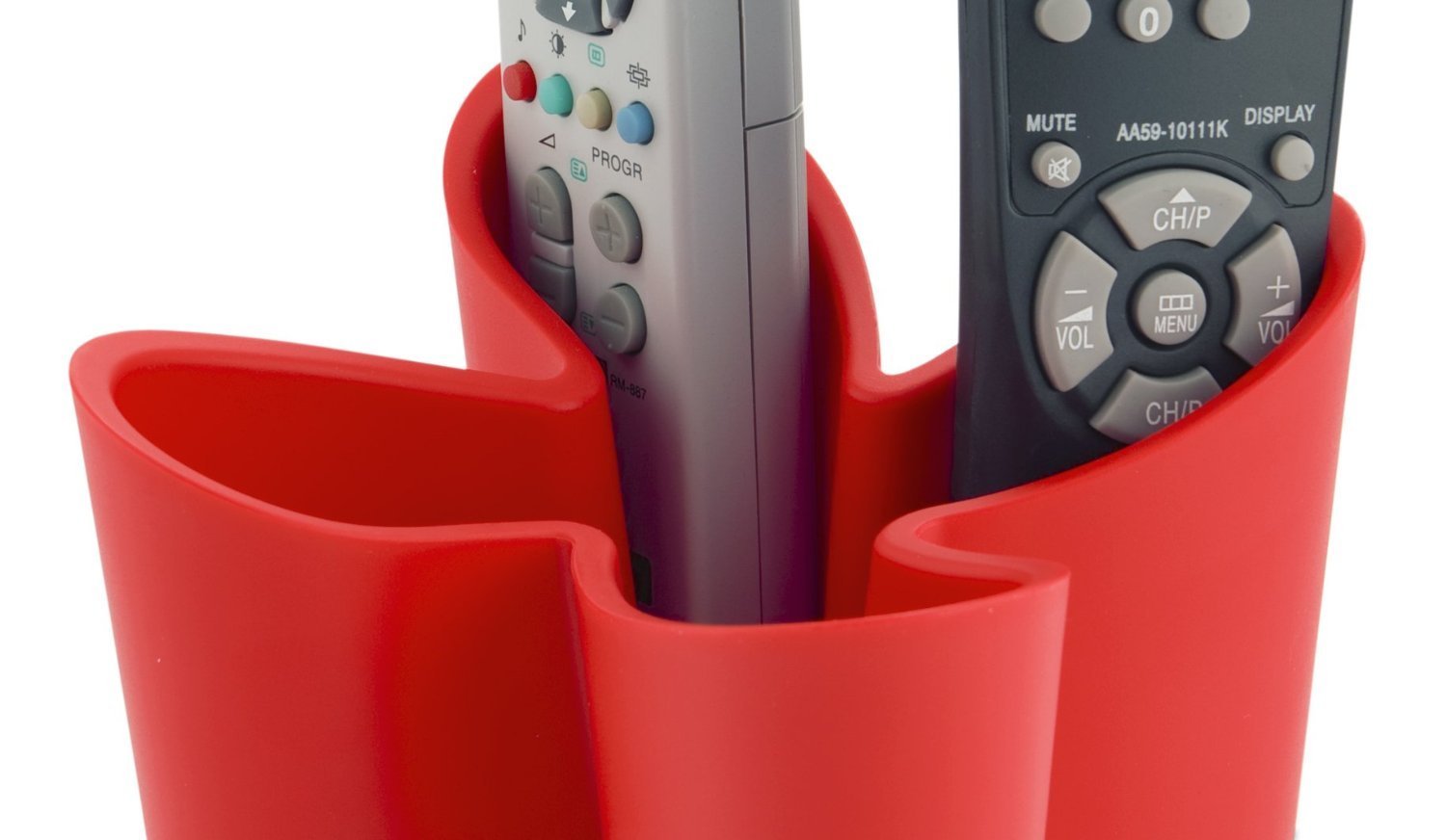 Cozy Remote Control Tidy Remote Holder and TV Remote Organizer (Red