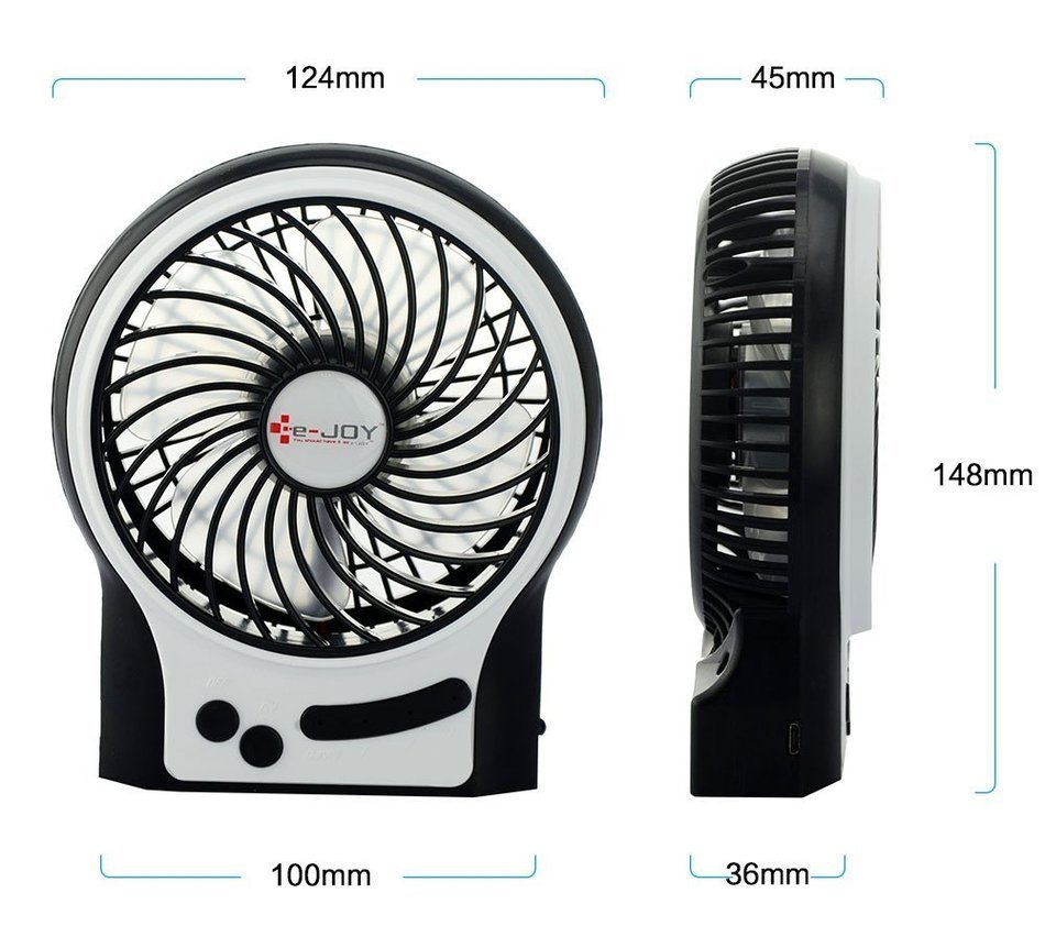 Ejoy® Mini USB Powered Flexible Gooseneck Fan LED Cooling Flashing USB