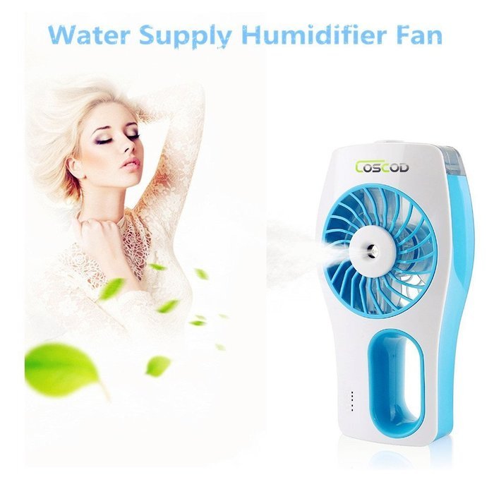 Rechargeable Handheld USB Mini Misting Fan with Personal Cooling