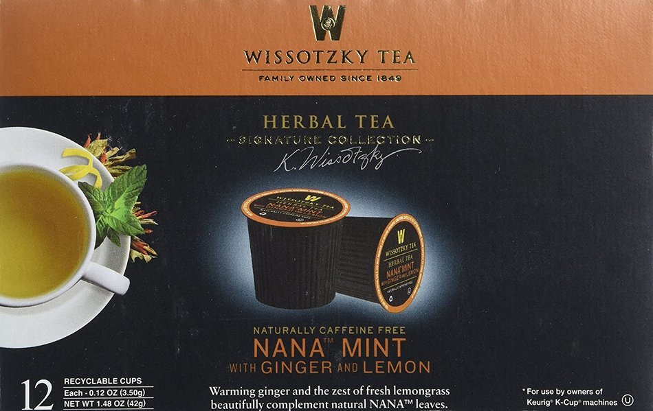 Wissotzky Tea Spiced Citrus Nana Mint Herbal Single Serve Cups for