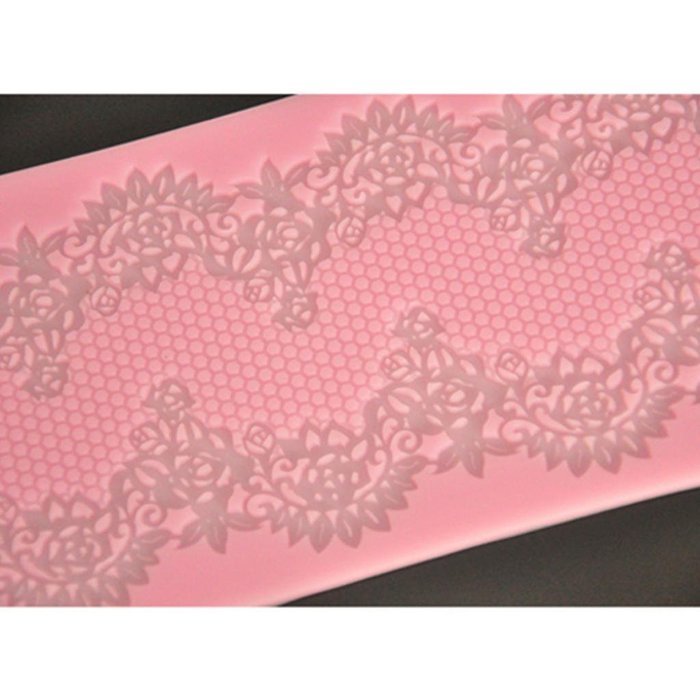 FOURC Christmas Gift Cake Lace Mat Silicone Mold Cake Decorating