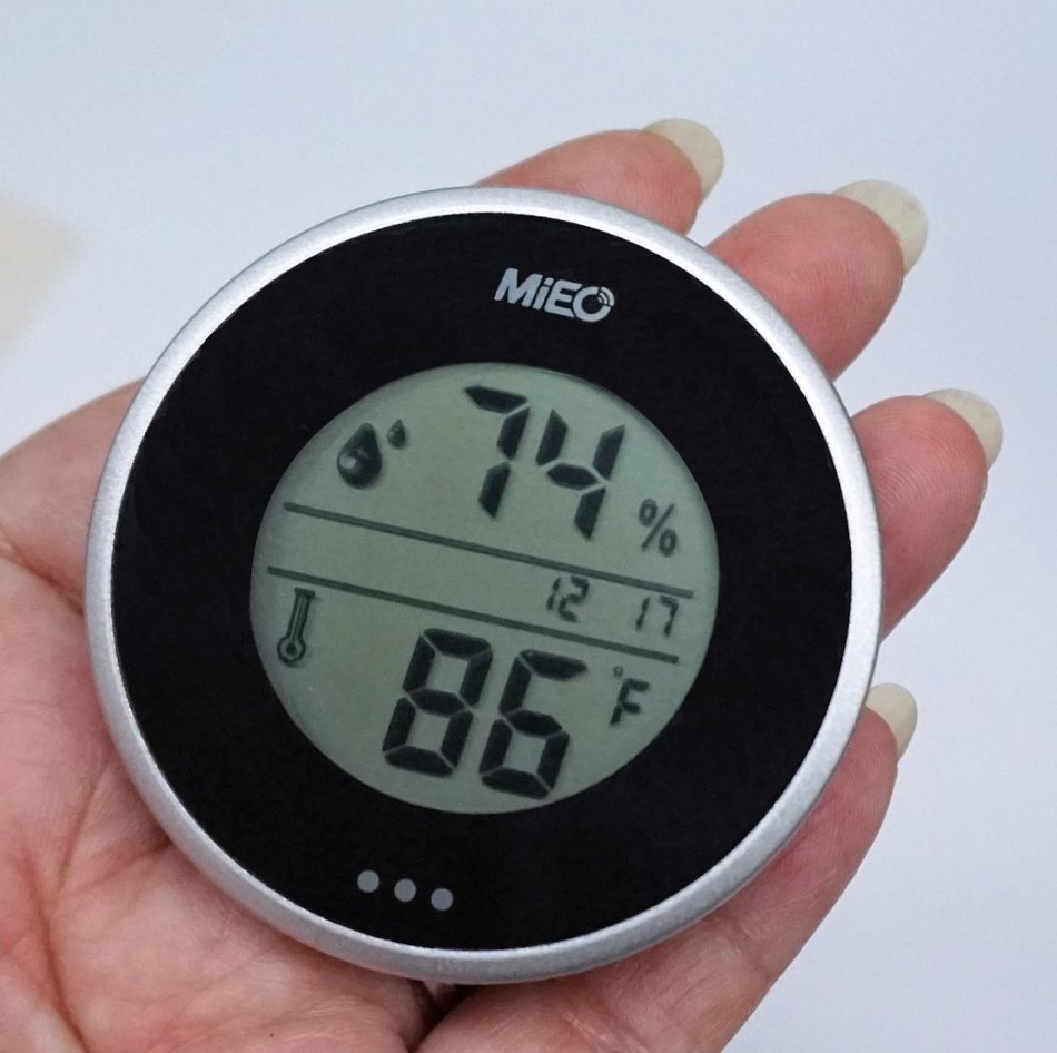 Incubator Thermometer Hygrometer with Hi/Low Memory and Touch Checking