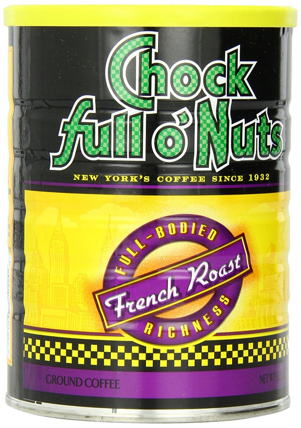 Chock full o'Nuts Coffee New York Roast Ground, 10.5 Ounce N8 free