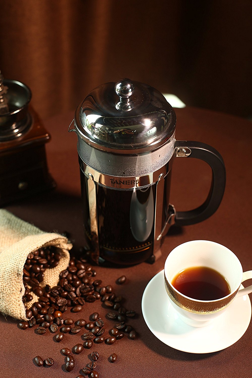 TANERS 8cup French Press Coffee Maker & Tea Maker , 1 Liter 34oz