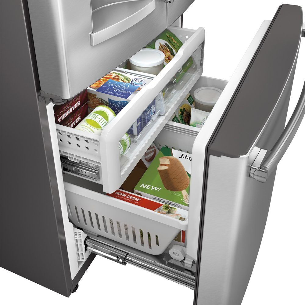 GE Stainless Steel FrenchDoor Bottom Freezer Refrigerator N2 free