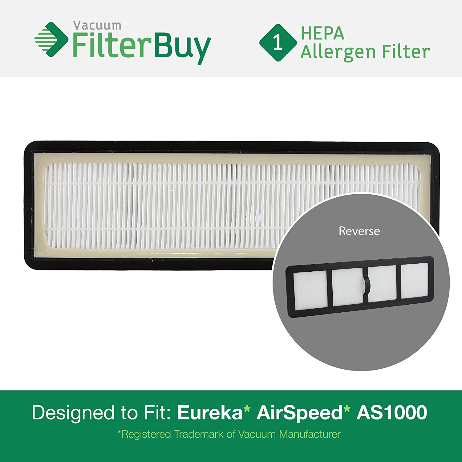 Eureka Airspeed EF6 (EF6) HEPA Replacement Filter, Part 830911