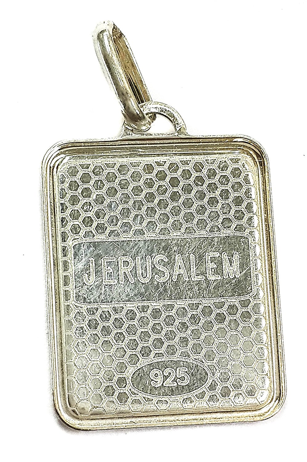 Virgin Mary Of Jerusalem With Baby Jesus Silver 925 Pendant Jerusalem