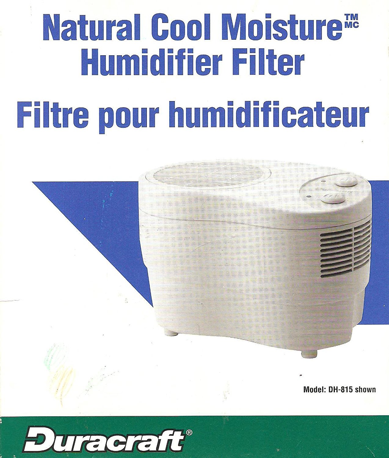 Duracraft Natural Cool Moisture Humidifier Filter for DH804, DH805