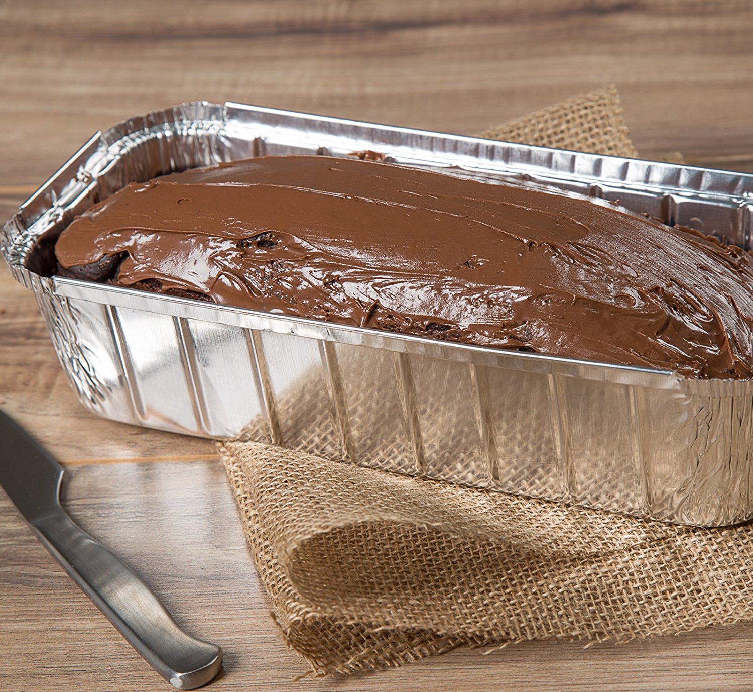 Paksh Disposable Aluminum Loaf Pans (Pack of 50) Bread Tin Suitable