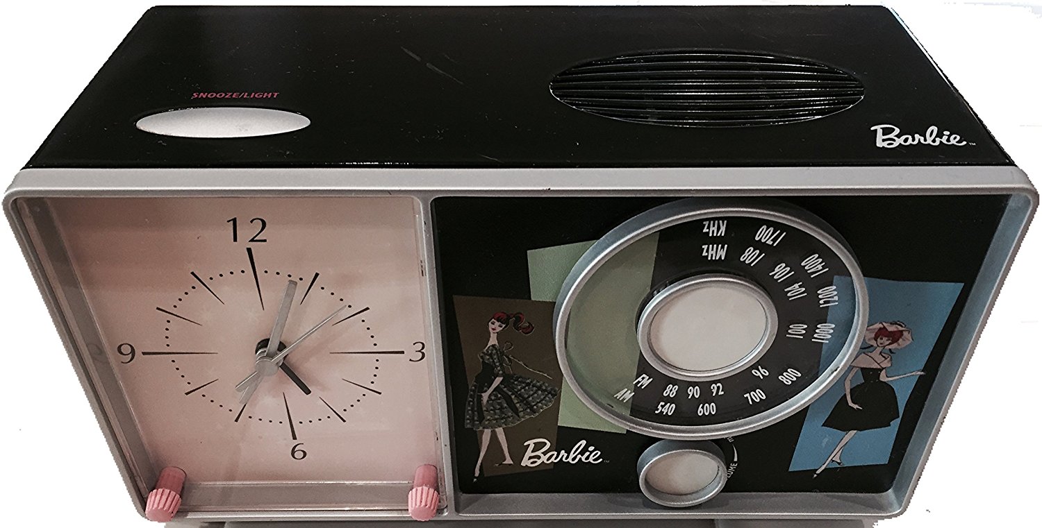 Retro Barbie Nostalgia AM/FM Alarm Clock Radio free image download