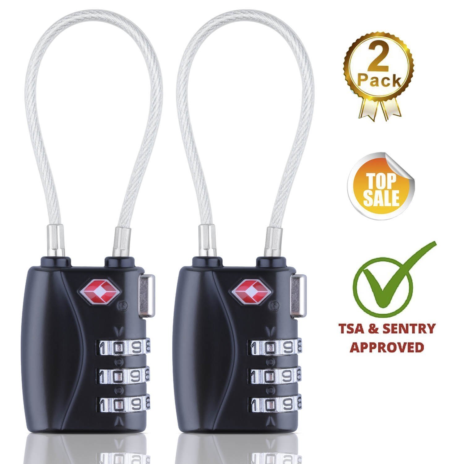 HT Luggage Locks Combination Password Locks Padlocks TSA Approved 3