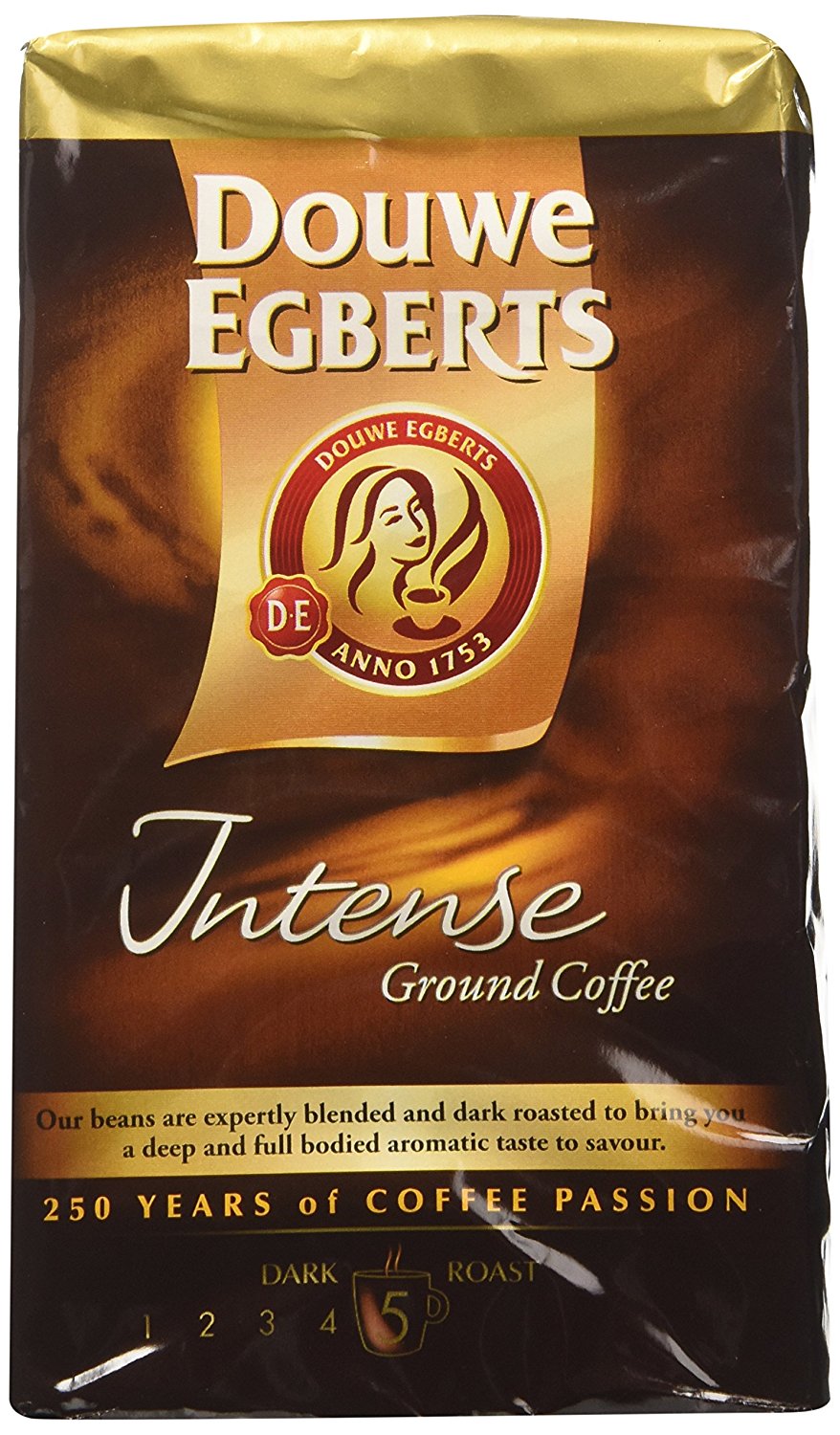 Douwe Egberts Intense Real Coffee Dark Roast 2 Packs X 250g free