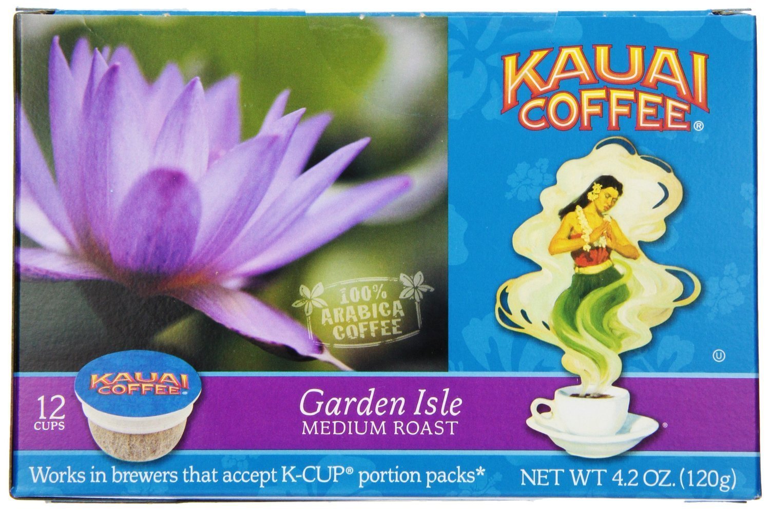 Kauai Coffee, KCup Single Serve, 12 Count, 4.2oz Box (Pack of 3