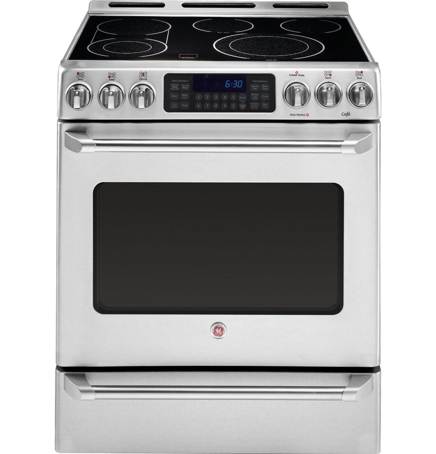 GE CS980STSS Cafe 30" Stainless Steel Electric Smoothtop Range