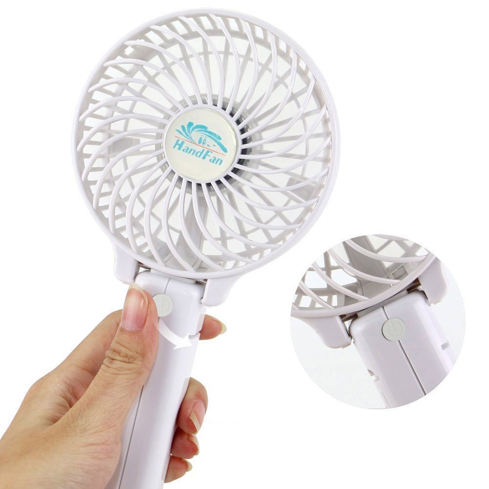 ETONG Handheld Rechargeable Fans 3 Speed Mini Fan Battery Operated